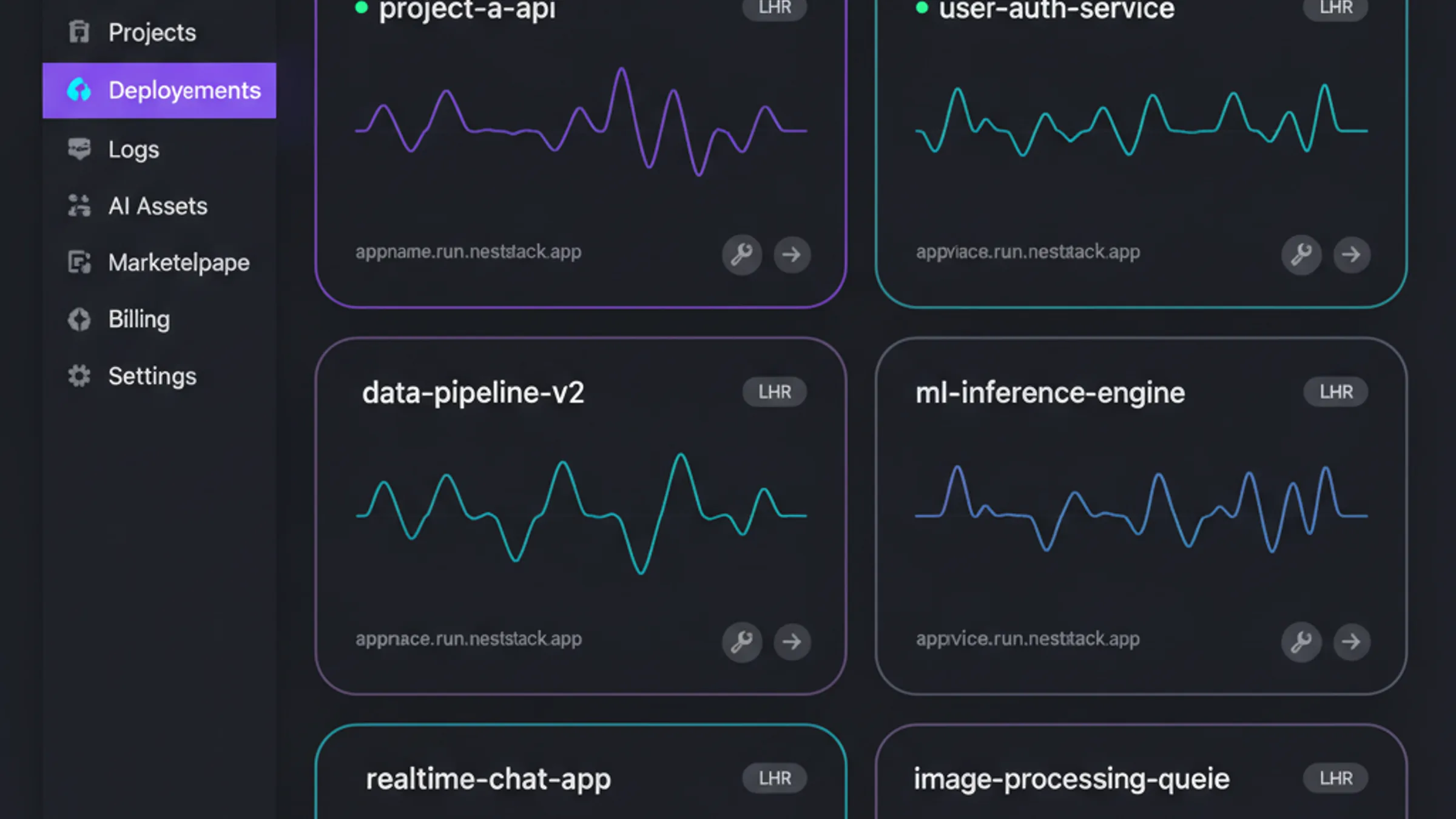 NestStack dashboard preview